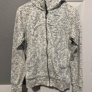 lululemon athletica White Script Hoodie